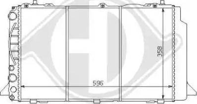 Diederichs 8101122 - Радіатор, охолодження двигуна autocars.com.ua