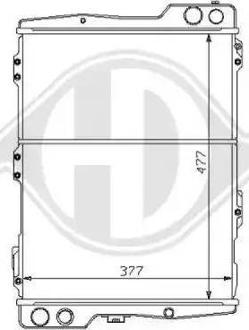 Diederichs 8101124 - Радиатор, охлаждение двигателя autodnr.net