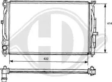 Diederichs 8101130 - Радіатор, охолодження двигуна autocars.com.ua