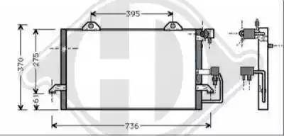 Diederichs 8101503 - Конденсатор, кондиціонер autocars.com.ua