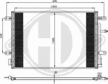 Diederichs 8101711 - Конденсатор кондиционера autodnr.net