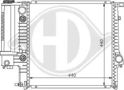 Diederichs 8102103 - Радіатор, охолодження двигуна autocars.com.ua