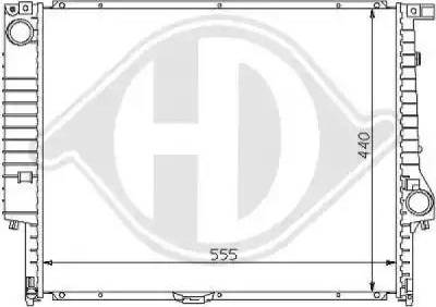 Diederichs 8102171 - Радіатор, охолодження двигуна autocars.com.ua