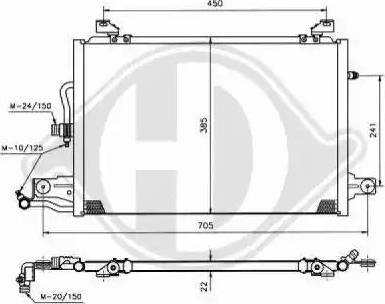 Diederichs 8102201 - Конденсатор, кондиціонер autocars.com.ua