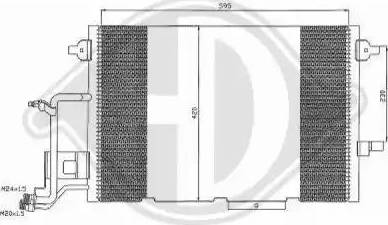 Diederichs 8102401 - Конденсатор, кондиціонер autocars.com.ua