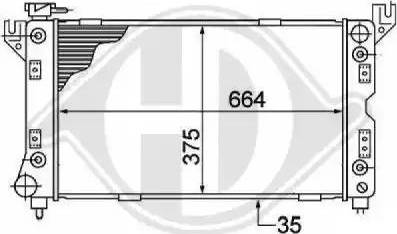 Diederichs 8103109 - Радіатор, охолодження двигуна autocars.com.ua