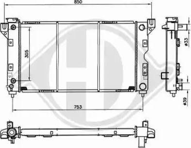 Diederichs 8103118 - Радіатор, охолодження двигуна autocars.com.ua