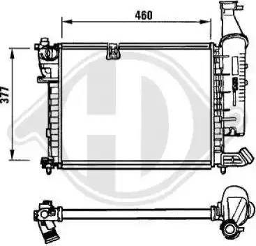 Diederichs 8104113 - Радіатор, охолодження двигуна autocars.com.ua