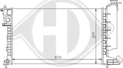 Diederichs 8104134 - Радіатор, охолодження двигуна autocars.com.ua