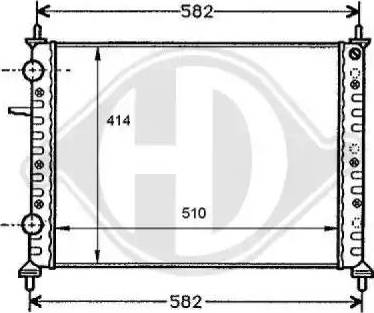 Diederichs 8109178 - Радіатор, охолодження двигуна autocars.com.ua