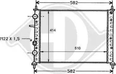 Diederichs 8109179 - Радіатор, охолодження двигуна autocars.com.ua