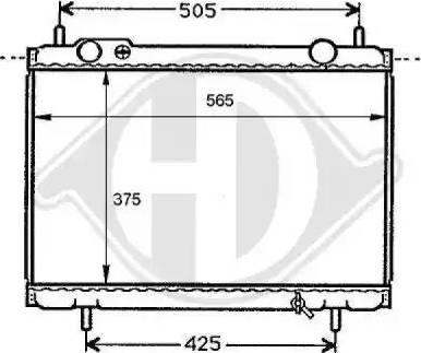 Diederichs 8109193 - Радіатор, охолодження двигуна autocars.com.ua