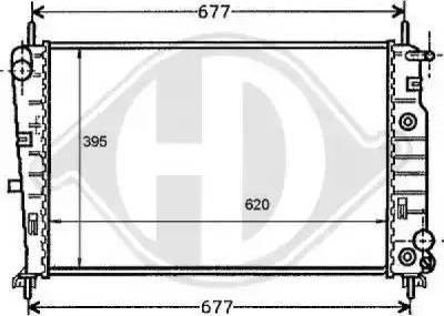 Diederichs 8110180 - Радіатор, охолодження двигуна autocars.com.ua