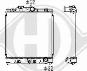 Diederichs 8111138 - Радіатор, охолодження двигуна autocars.com.ua