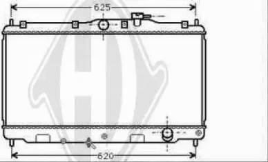 Diederichs 8111150 - Радіатор, охолодження двигуна autocars.com.ua