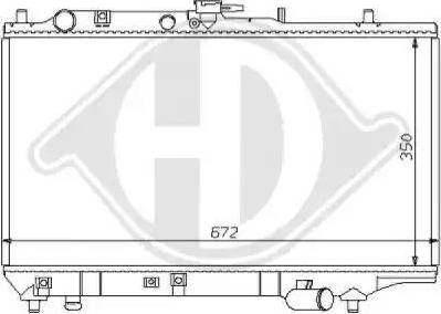 Diederichs 8120109 - Радіатор, охолодження двигуна autocars.com.ua