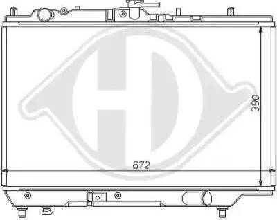 Diederichs 8120110 - Радіатор, охолодження двигуна autocars.com.ua