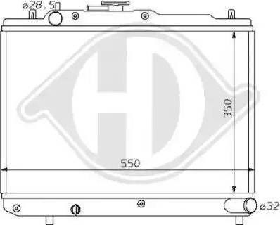 Diederichs 8120113 - Радіатор, охолодження двигуна autocars.com.ua