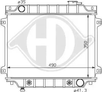 Diederichs 8120116 - Радіатор, охолодження двигуна autocars.com.ua