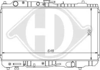 Diederichs 8120137 - Радіатор, охолодження двигуна autocars.com.ua