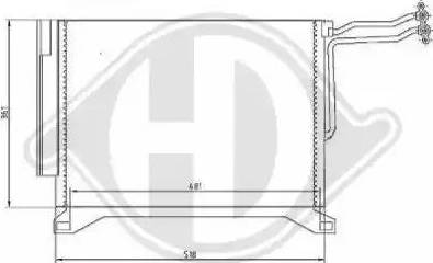 Diederichs 8120500 - Конденсатор, кондиціонер autocars.com.ua