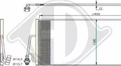 Diederichs 8120600 - Конденсатор, кондиціонер autocars.com.ua