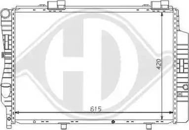 Diederichs 8121149 - Радіатор, охолодження двигуна autocars.com.ua