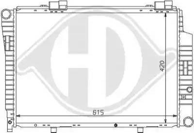 Diederichs 8121150 - Радіатор, охолодження двигуна autocars.com.ua