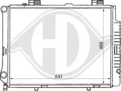 Diederichs 8121159 - Радіатор, охолодження двигуна autocars.com.ua