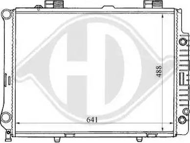 Diederichs 8121160 - Радіатор, охолодження двигуна autocars.com.ua