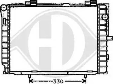 Diederichs 8121176 - Радиатор, охлаждение двигателя autodnr.net