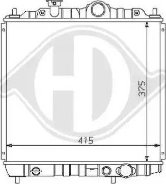 Diederichs 8122123 - Радіатор, охолодження двигуна autocars.com.ua