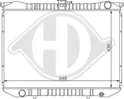 Diederichs 8124105 - Радіатор, охолодження двигуна autocars.com.ua