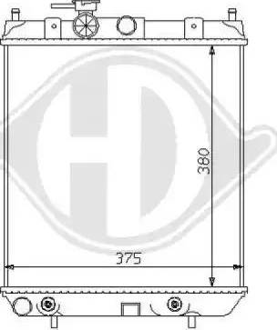 Diederichs 8124148 - Радіатор, охолодження двигуна autocars.com.ua