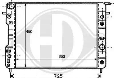 Diederichs 8125202 - Радіатор, охолодження двигуна autocars.com.ua