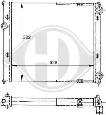 Diederichs 8133102 - Радіатор, охолодження двигуна autocars.com.ua