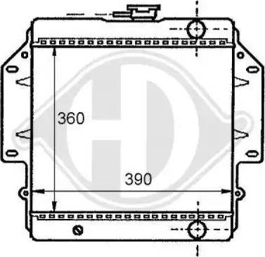 Diederichs 8136105 - Радіатор, охолодження двигуна autocars.com.ua