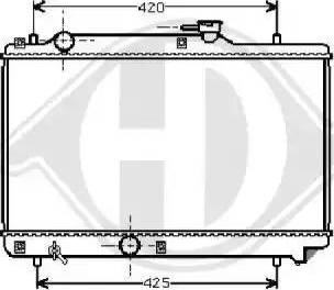 Diederichs 8136115 - Радіатор, охолодження двигуна autocars.com.ua