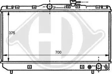 Diederichs 8137122 - Радіатор, охолодження двигуна autocars.com.ua