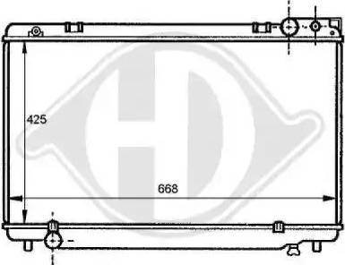 Diederichs 8137168 - Радіатор, охолодження двигуна autocars.com.ua