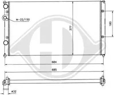 Diederichs 8138102 - Радіатор, охолодження двигуна autocars.com.ua