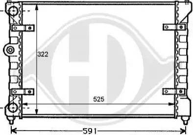 Diederichs 8138105 - Радіатор, охолодження двигуна autocars.com.ua