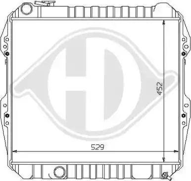 Diederichs 8138121 - Радіатор, охолодження двигуна autocars.com.ua