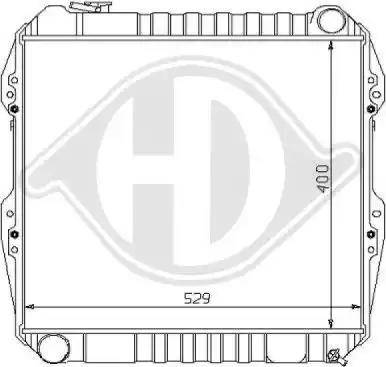 Diederichs 8138122 - Радіатор, охолодження двигуна autocars.com.ua