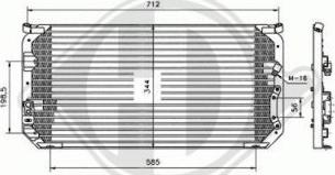 Diederichs 8138164 - Конденсатор, кондиціонер autocars.com.ua