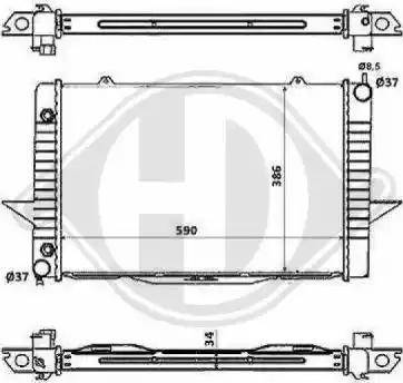 Diederichs 8139128 - Радіатор, охолодження двигуна autocars.com.ua