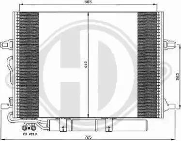 Diederichs 8161500 - Конденсатор, кондиціонер autocars.com.ua