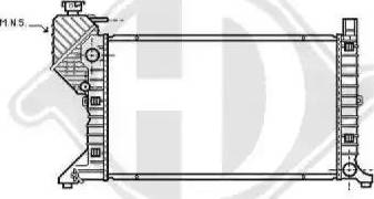 Diederichs 8166200 - Радіатор, охолодження двигуна autocars.com.ua
