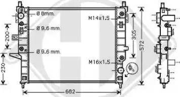 Diederichs 8169006 - Радіатор, охолодження двигуна autocars.com.ua