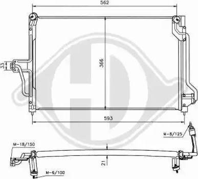 Diederichs 8180400 - Конденсатор, кондиціонер autocars.com.ua